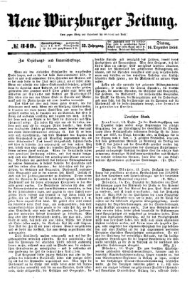 Neue Würzburger Zeitung Dienstag 16. Dezember 1856