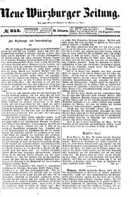 Neue Würzburger Zeitung Freitag 19. Dezember 1856