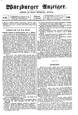 Würzburger Anzeiger (Neue Würzburger Zeitung) Mittwoch 6. Februar 1856