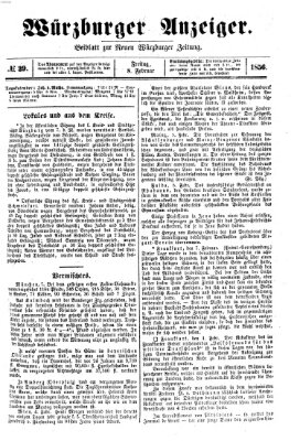 Würzburger Anzeiger (Neue Würzburger Zeitung) Freitag 8. Februar 1856