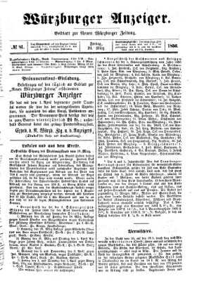 Würzburger Anzeiger (Neue Würzburger Zeitung) Freitag 21. März 1856