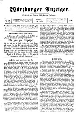 Würzburger Anzeiger (Neue Würzburger Zeitung) Montag 24. März 1856