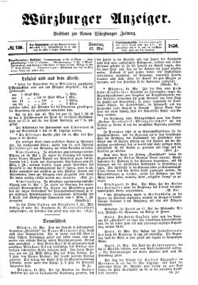 Würzburger Anzeiger (Neue Würzburger Zeitung) Samstag 17. Mai 1856