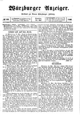 Würzburger Anzeiger (Neue Würzburger Zeitung) Samstag 24. Mai 1856