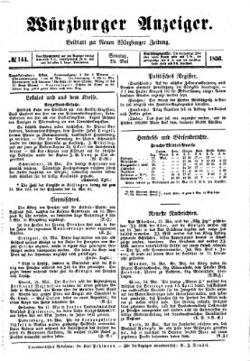 Würzburger Anzeiger (Neue Würzburger Zeitung) Sonntag 25. Mai 1856