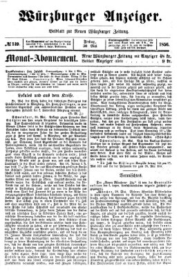 Würzburger Anzeiger (Neue Würzburger Zeitung) Freitag 30. Mai 1856