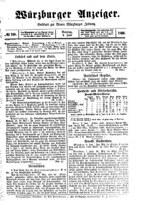 Würzburger Anzeiger (Neue Würzburger Zeitung) Sonntag 8. Juni 1856