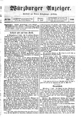 Würzburger Anzeiger (Neue Würzburger Zeitung) Montag 9. Juni 1856