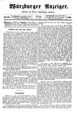 Würzburger Anzeiger (Neue Würzburger Zeitung) Mittwoch 9. Juli 1856