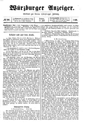 Würzburger Anzeiger (Neue Würzburger Zeitung) Freitag 11. Juli 1856