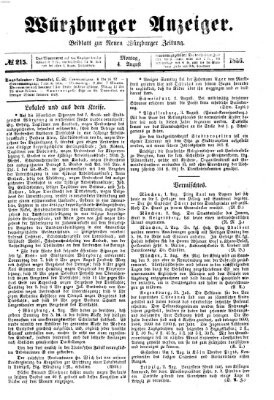 Würzburger Anzeiger (Neue Würzburger Zeitung) Montag 4. August 1856