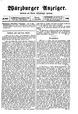 Würzburger Anzeiger (Neue Würzburger Zeitung) Montag 8. September 1856