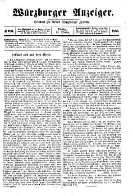 Würzburger Anzeiger (Neue Würzburger Zeitung) Dienstag 14. Oktober 1856