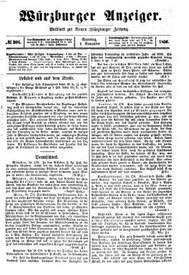 Würzburger Anzeiger (Neue Würzburger Zeitung) Samstag 1. November 1856