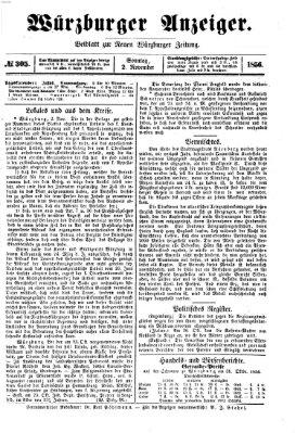 Würzburger Anzeiger (Neue Würzburger Zeitung) Sonntag 2. November 1856