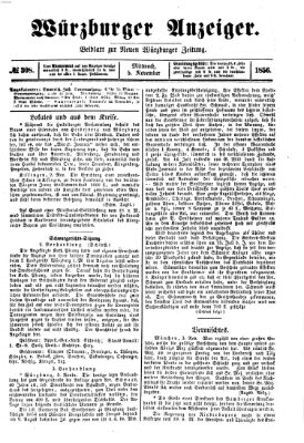 Würzburger Anzeiger (Neue Würzburger Zeitung) Mittwoch 5. November 1856