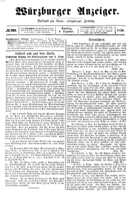 Würzburger Anzeiger (Neue Würzburger Zeitung) Samstag 6. Dezember 1856