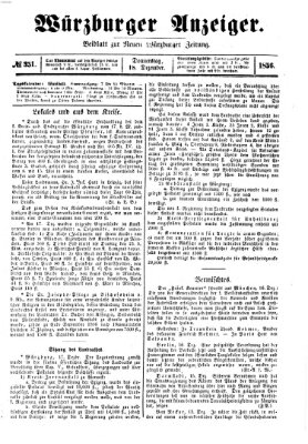 Würzburger Anzeiger (Neue Würzburger Zeitung) Donnerstag 18. Dezember 1856