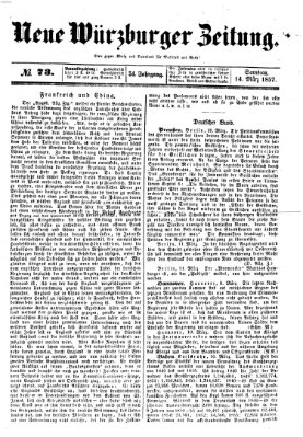 Neue Würzburger Zeitung Samstag 14. März 1857