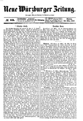 Neue Würzburger Zeitung Montag 23. März 1857