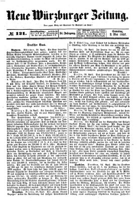 Neue Würzburger Zeitung Samstag 2. Mai 1857