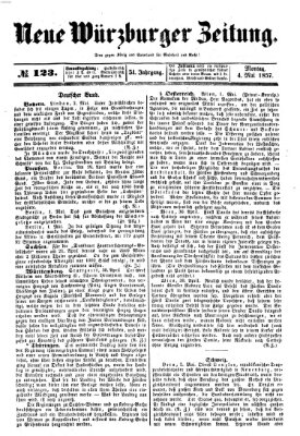 Neue Würzburger Zeitung Montag 4. Mai 1857