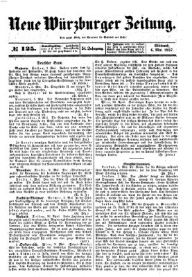 Neue Würzburger Zeitung Mittwoch 6. Mai 1857