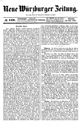 Neue Würzburger Zeitung Samstag 23. Mai 1857