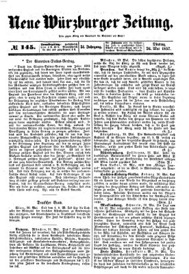 Neue Würzburger Zeitung Dienstag 26. Mai 1857