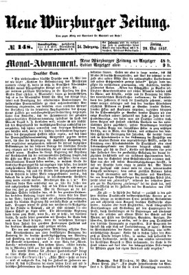 Neue Würzburger Zeitung Freitag 29. Mai 1857