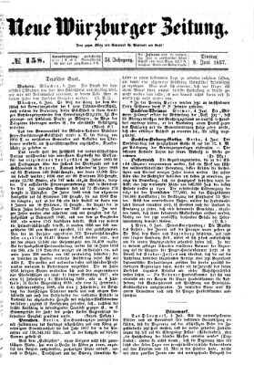 Neue Würzburger Zeitung Dienstag 9. Juni 1857