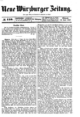 Neue Würzburger Zeitung Mittwoch 10. Juni 1857