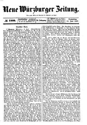 Neue Würzburger Zeitung Donnerstag 11. Juni 1857