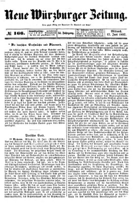 Neue Würzburger Zeitung Mittwoch 17. Juni 1857