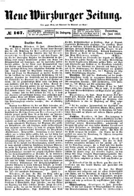 Neue Würzburger Zeitung Donnerstag 18. Juni 1857