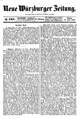 Neue Würzburger Zeitung Freitag 19. Juni 1857