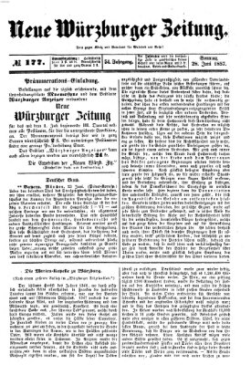 Neue Würzburger Zeitung Sonntag 28. Juni 1857