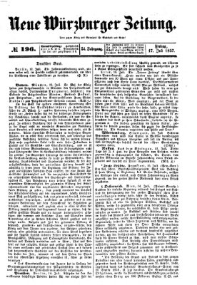 Neue Würzburger Zeitung Freitag 17. Juli 1857