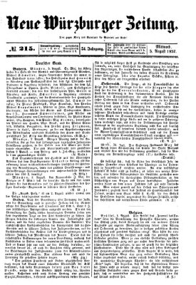 Neue Würzburger Zeitung Mittwoch 5. August 1857