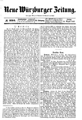 Neue Würzburger Zeitung Freitag 14. August 1857