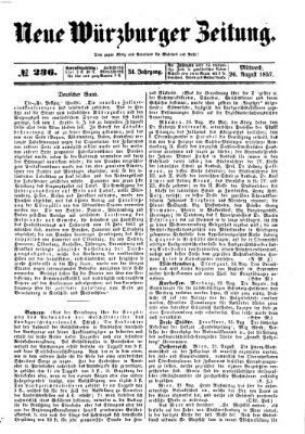 Neue Würzburger Zeitung Mittwoch 26. August 1857