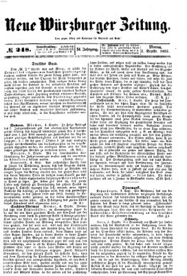 Neue Würzburger Zeitung Montag 7. September 1857