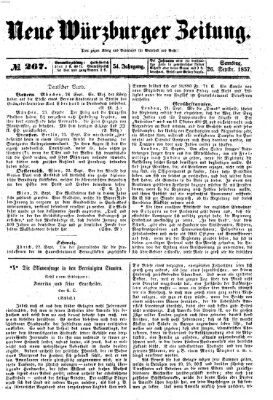 Neue Würzburger Zeitung Samstag 26. September 1857