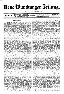 Neue Würzburger Zeitung Donnerstag 8. Oktober 1857