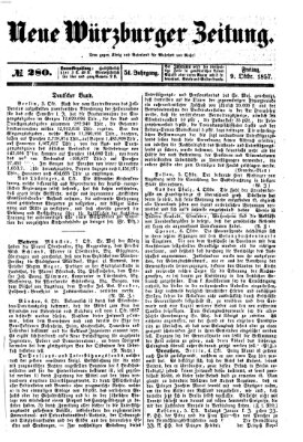 Neue Würzburger Zeitung Freitag 9. Oktober 1857