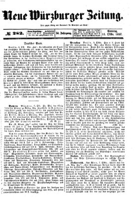 Neue Würzburger Zeitung Sonntag 11. Oktober 1857