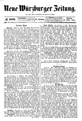 Neue Würzburger Zeitung Montag 12. Oktober 1857