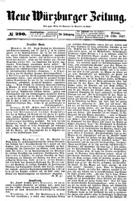 Neue Würzburger Zeitung Montag 19. Oktober 1857