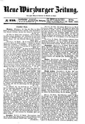 Neue Würzburger Zeitung Freitag 27. November 1857