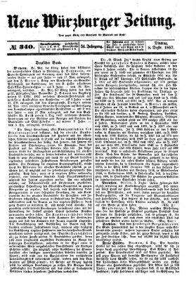 Neue Würzburger Zeitung Dienstag 8. Dezember 1857